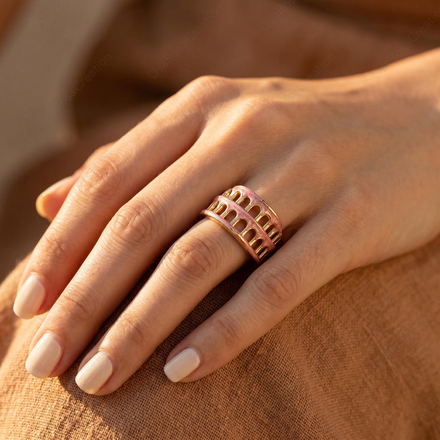 Pink Colosseum Ring