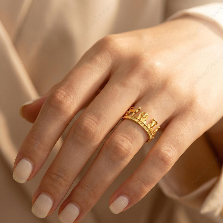 Anubis Temple Ring