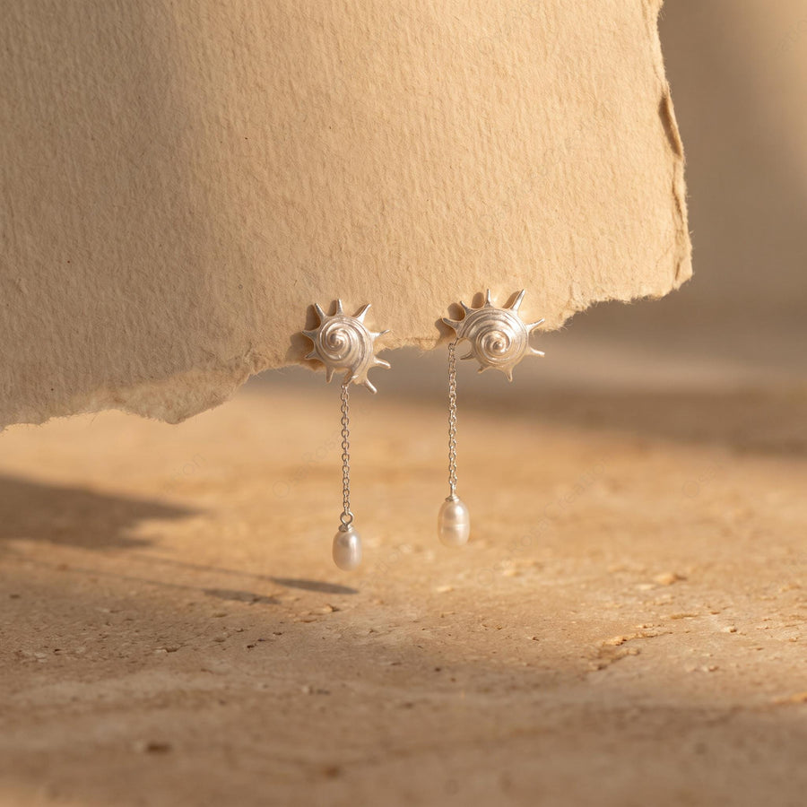 Conch Pearl Earrings