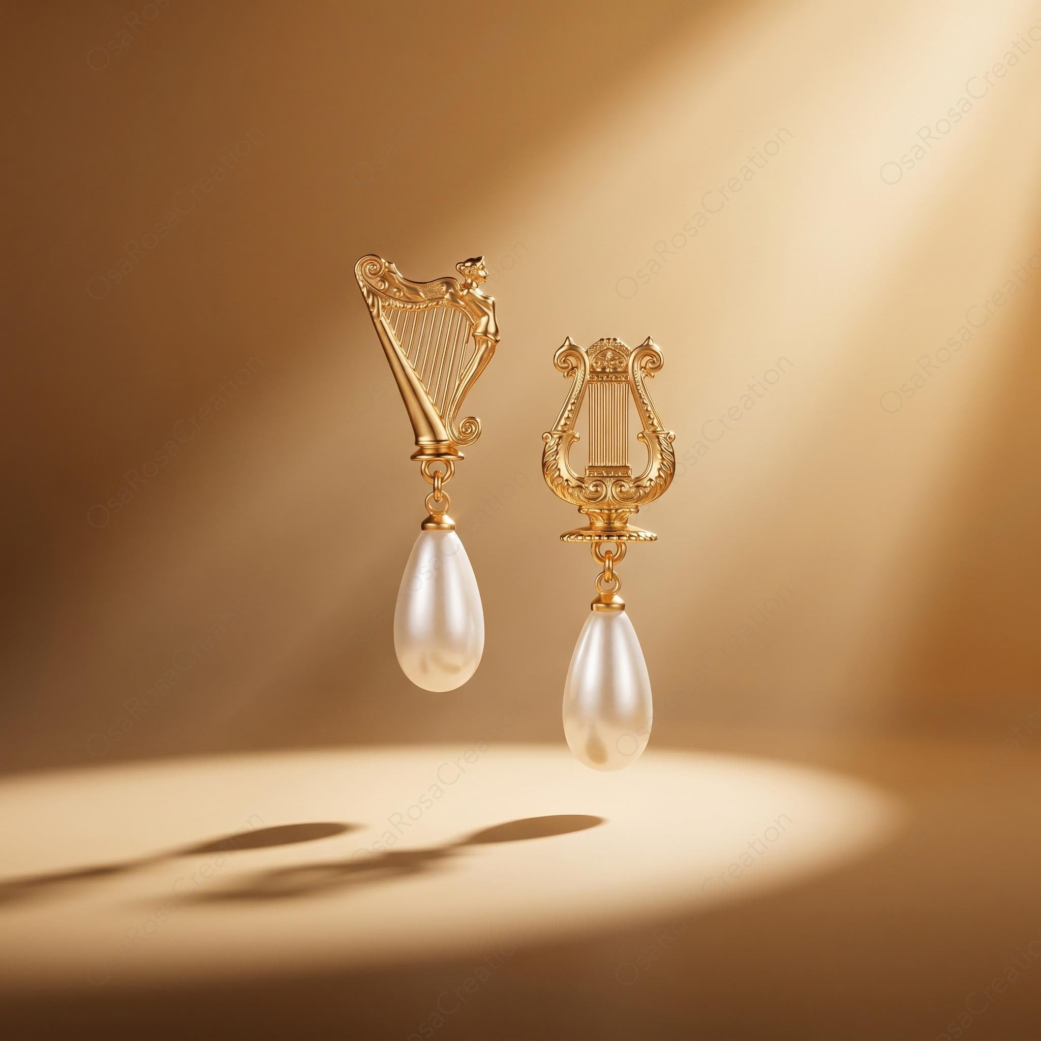 Ancient Greek Aegean Tears Earrings |Greek Goddess Earrings｜Mythology Inspired Earrings｜ Pearl Drop Vintage Jewelry｜Christmas gift