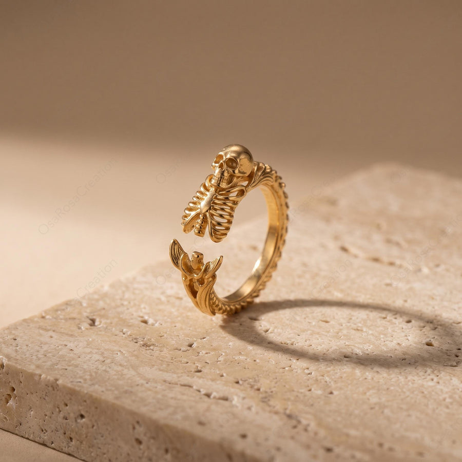 Mermaid Skeleton Ring