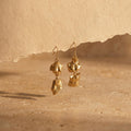 Gold Venus & David Fragment Earrings | Louvre Inspired Sculpture Jewelry | Vintage Greek Roman Bust Dangle Earrings