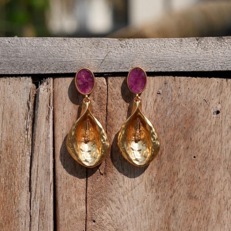 Hera Calla Lily Earrings