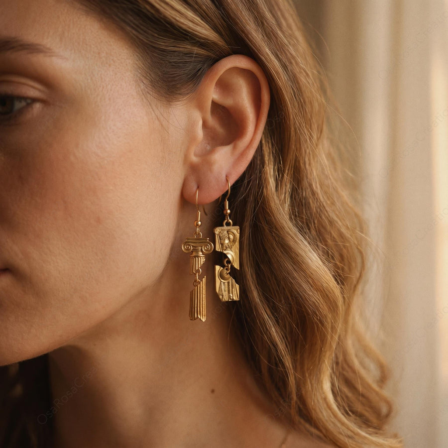 Athena Column Earrings