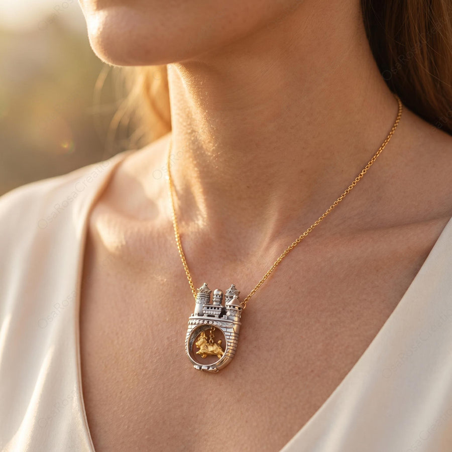 Castle Dog Necklace
